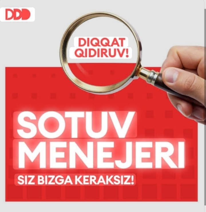 SOTUV MENEJERI KERAK