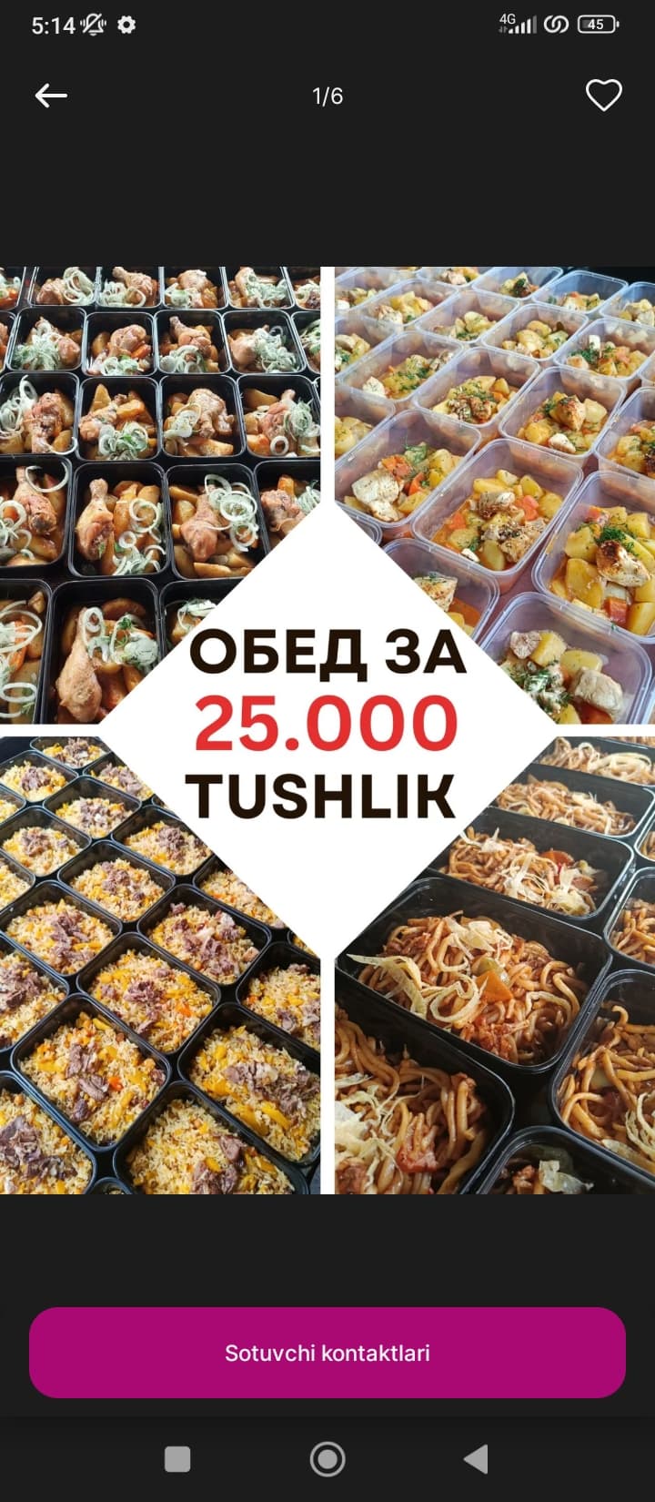 "Bambuk" | YETKAZIB BERISHUyda tayyorlanadigan tushlik!