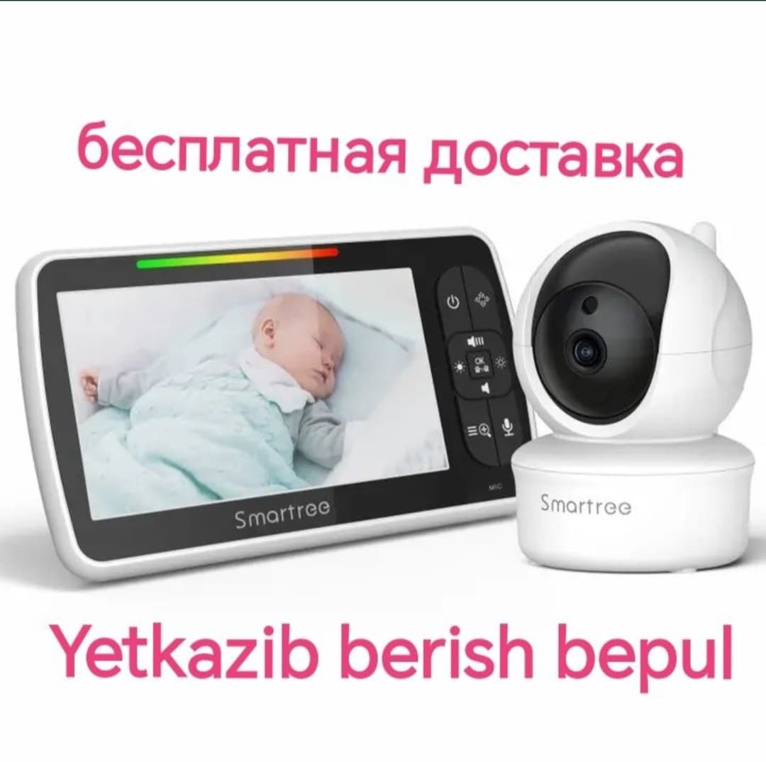 Baby Monitor – 360° videonazorat, ikki tomonlama aloqa, tungi ko‘rish.