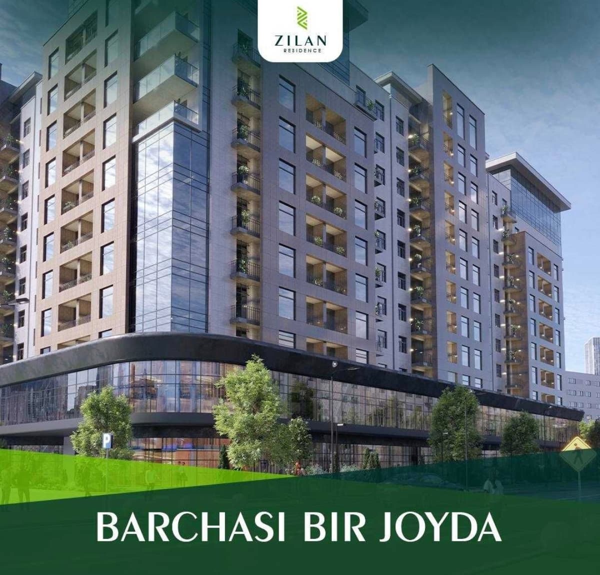 ЖК "Zilan Residence". 3-комнатная, 95.2 м², Махтумкули, Texno park