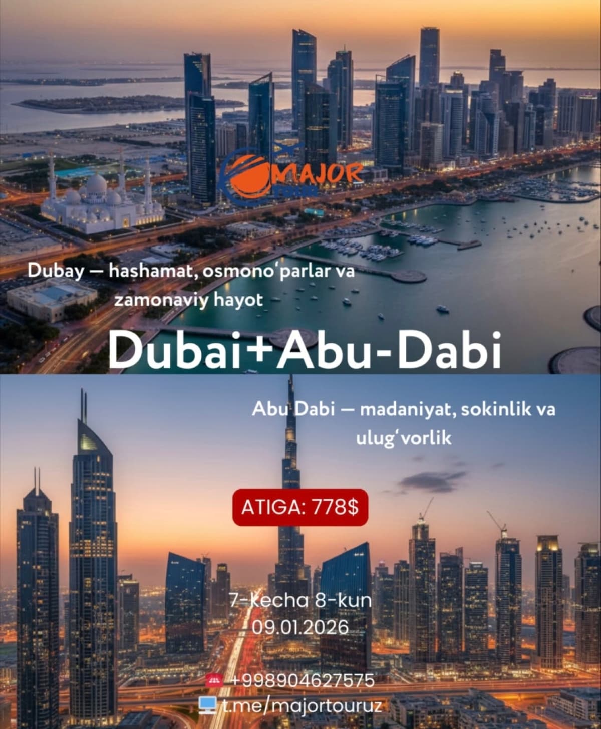 Dubai +Abu-Dabi