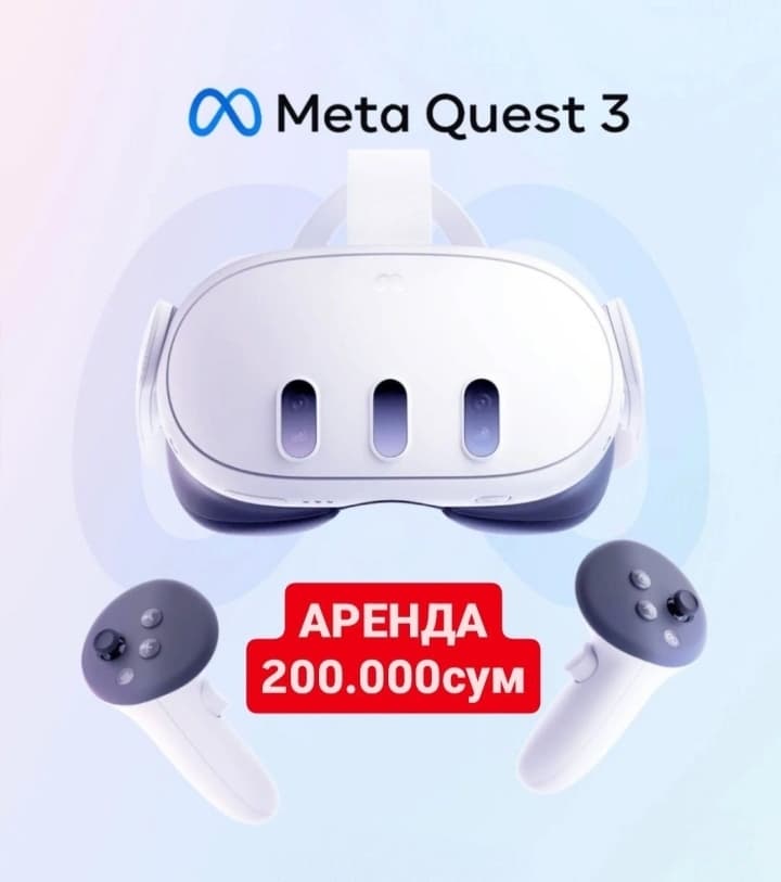 Meta Quest 3 VR ko'zoynaklarining kunlik ijarasi
