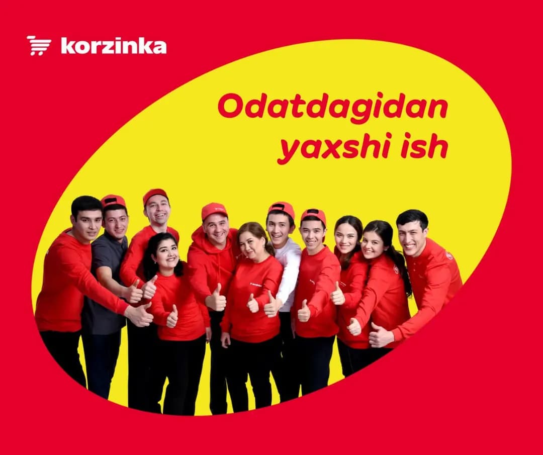Korzinkaga ishga taklif etamiz