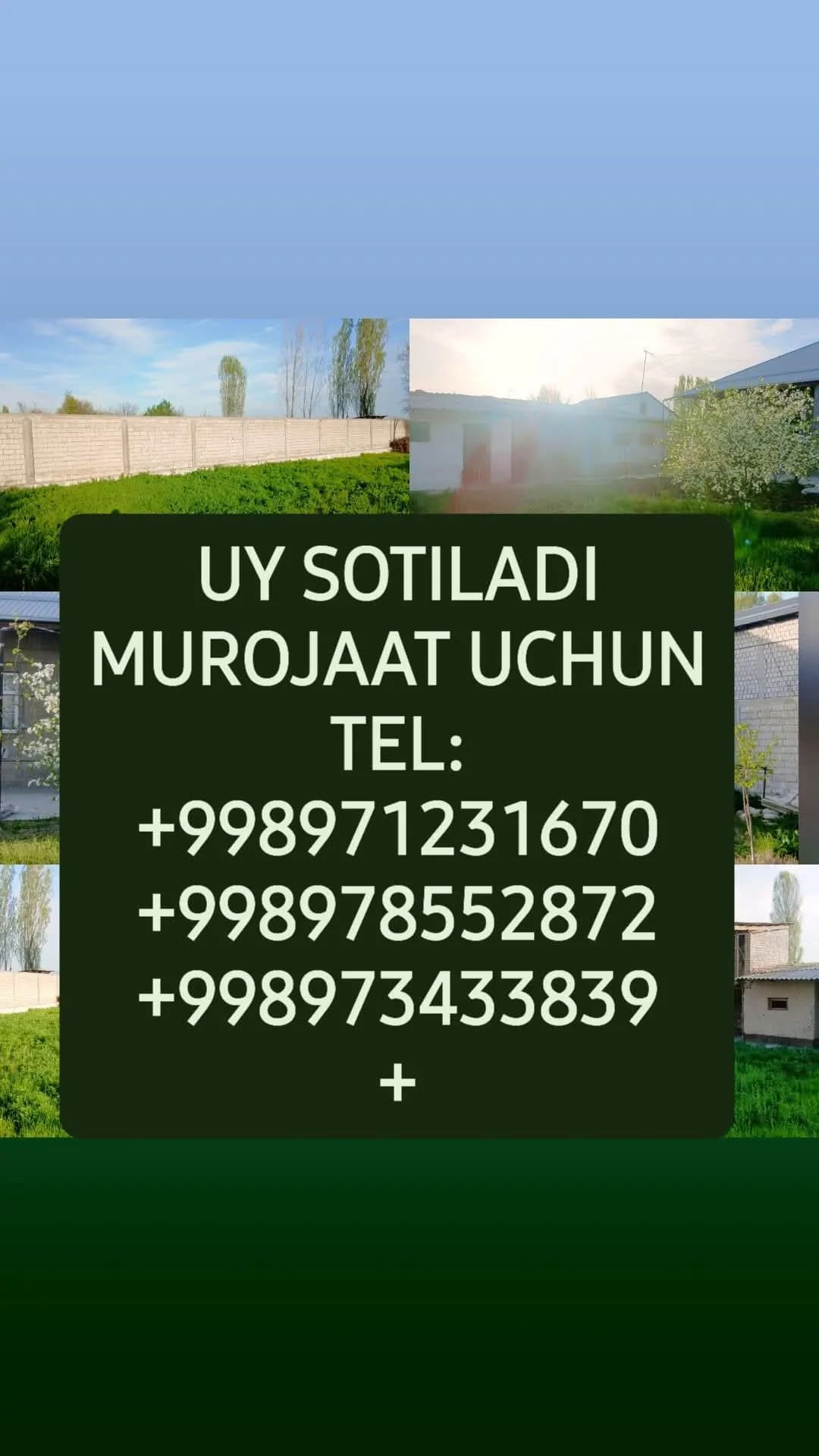 uy sotiladi