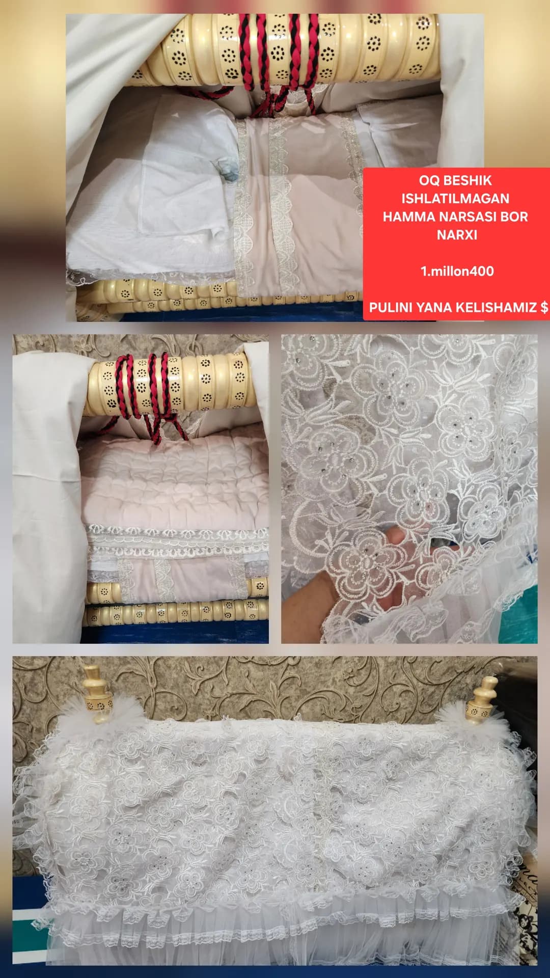 YANGI OQ BESHIK SOTILADI