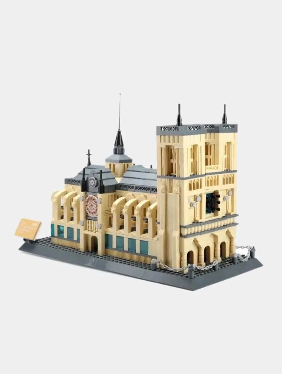 Конструктор Wange лего NotreDame, Франция, 1380 деталей,5210 lego Architecture