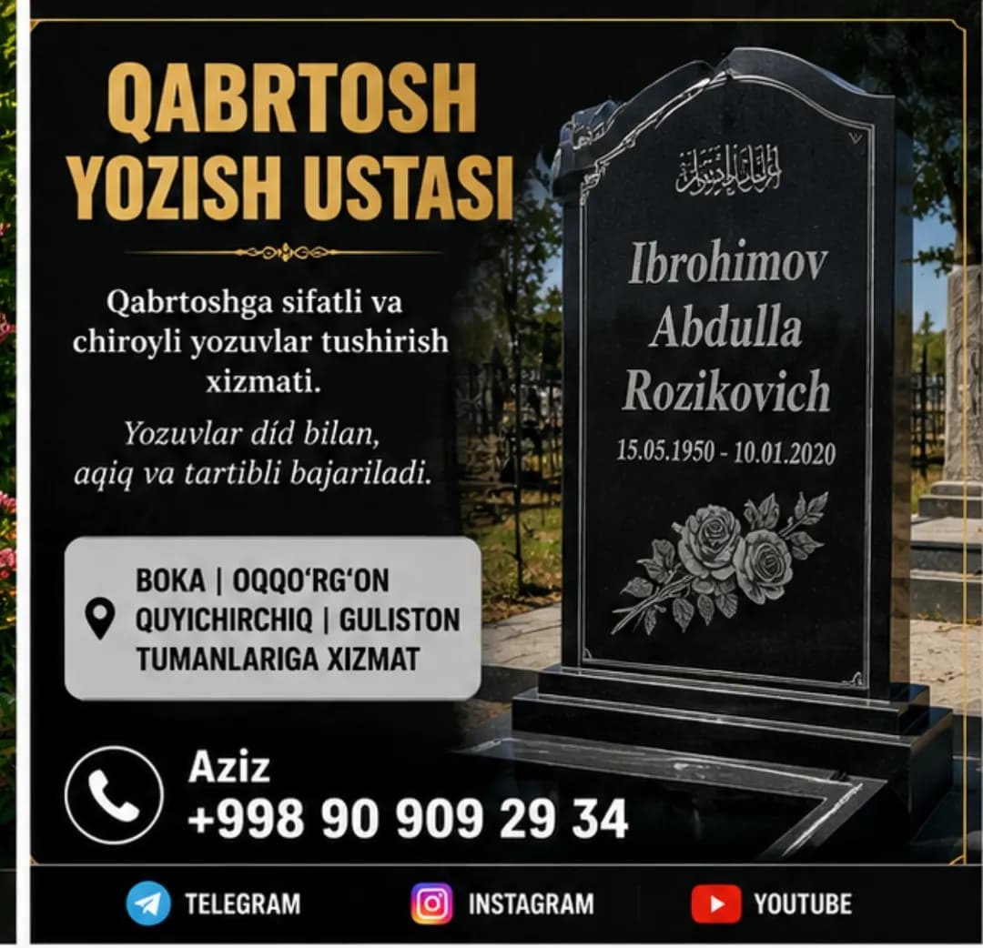 Qabrtosh yozish