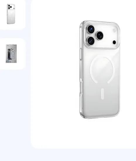 Keephone X Crystal MagSafe Case iPhone 17 Pro uchun transparent shaffof g‘ilofi