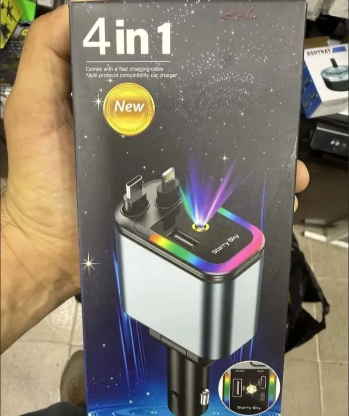 4-in-1 avtomobil zaryadlovchi, PD 30W