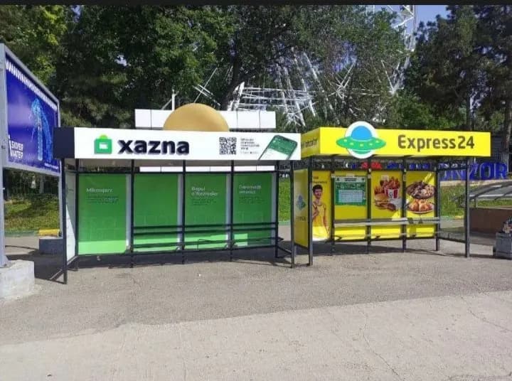 Avtobus bekatlarida reklama