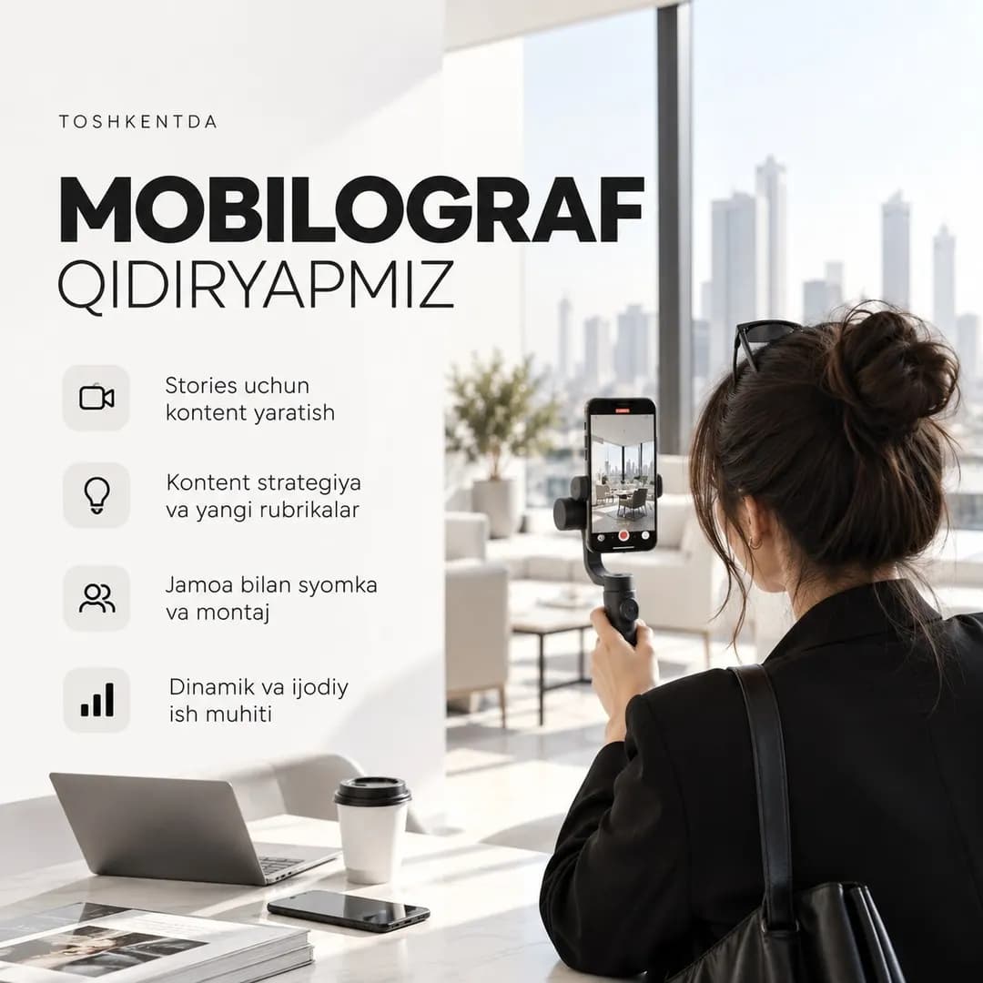 Mobilograf qiz kerak
