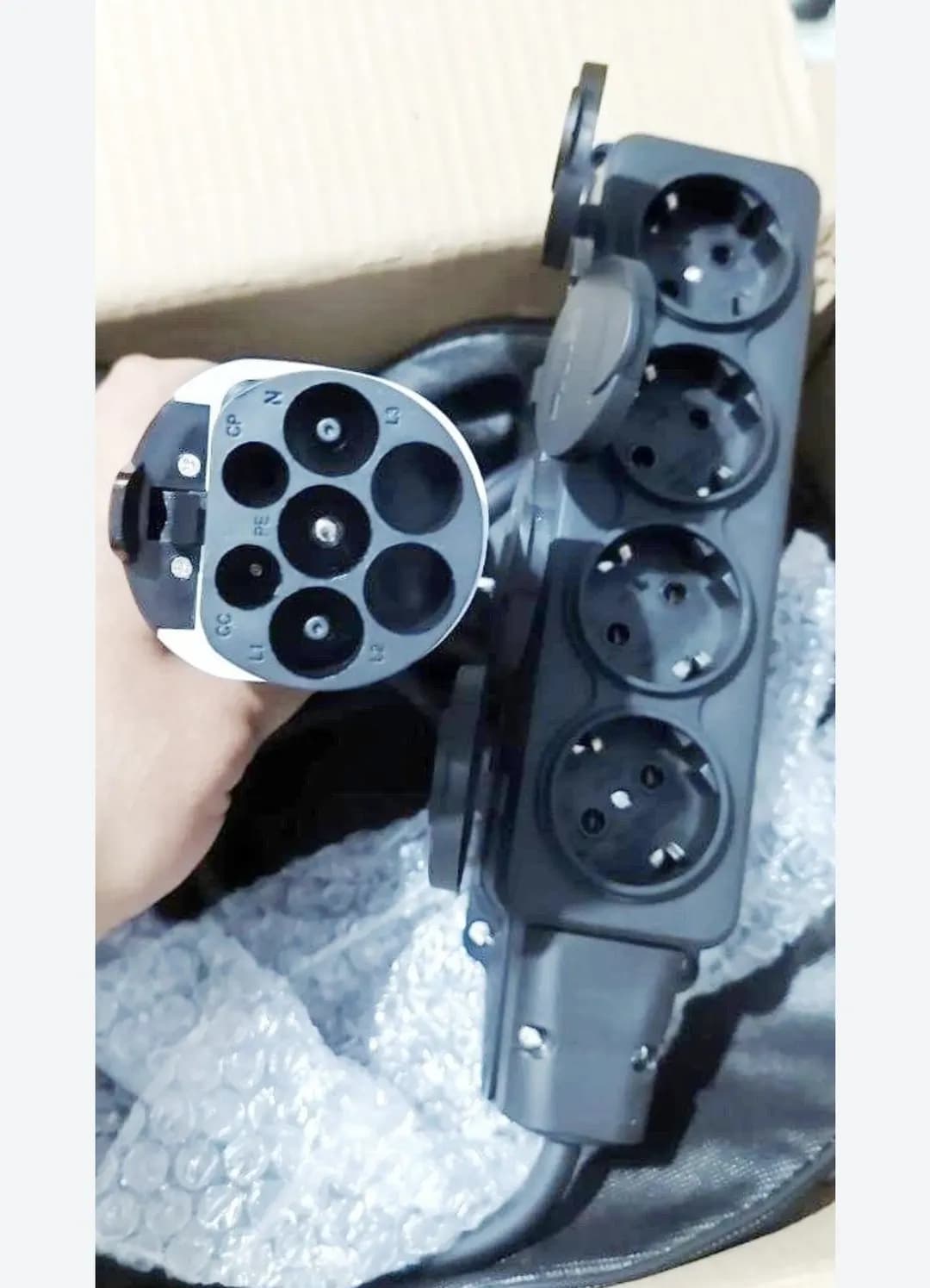 Разрядник V2L и зарядки, адаптер GBT AC, TYPE1-2 NACS электромоби