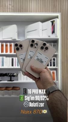 Men iPhone 16 Pro Max sotaman.