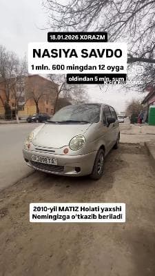 XORAZM NASIYA SAVDOga Matiz